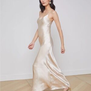 L’Agence Serita 100% Silk Maxi Dress